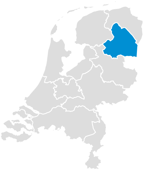 KIW Landkaart Drenthe