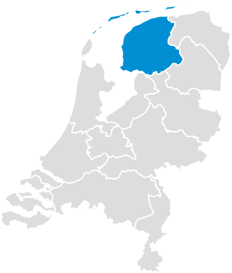 KIW Landkaart Friesland