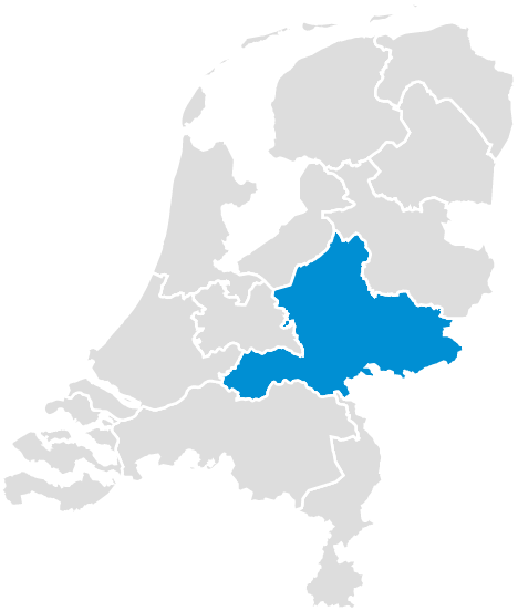 KIW Landkaart Gelderland